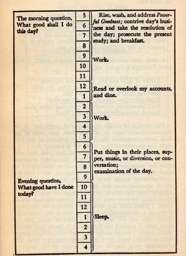 Ben-Franklin-Schedule
