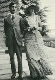 Virginia with her husband Leonard Woolf